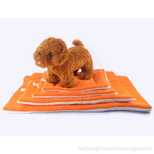 Coral + Fringed velvet dog bed mat pet assessories wholesale